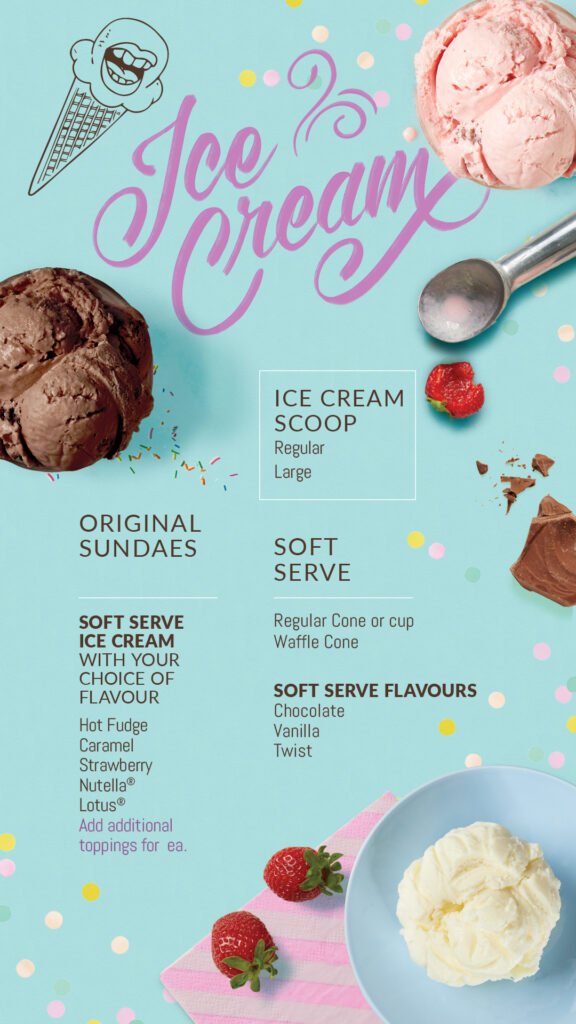 Mid Concept Menu – D Spot Dessert Café