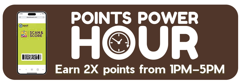 Points Power Hour — earn 2X points every day from 1 PM to 5 PM.